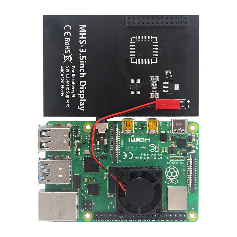 Raspberry Pi 4 LCD 3,5 zoll TFT Touchscreen 50 FPS SPI Display kompatibel mit Raspberry Pi 3 Modell B 3B Plus 2B 3B +