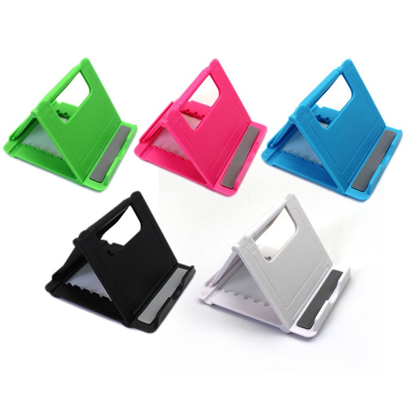 Mobile Phone Holder Table Desktop Stand Plastic Desk Mount Candy Color Mini Portable Holder Universal Bracket For Smartphone