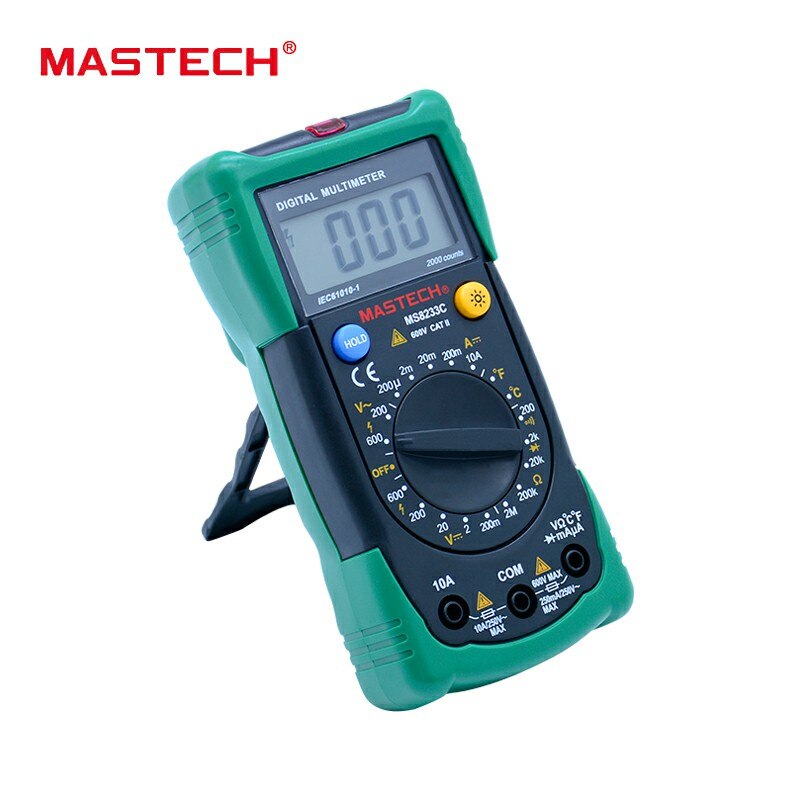 Mastech digitale contactloze multimeter ac dc spanning stroom  ms8233c tester digitale multimeter detector