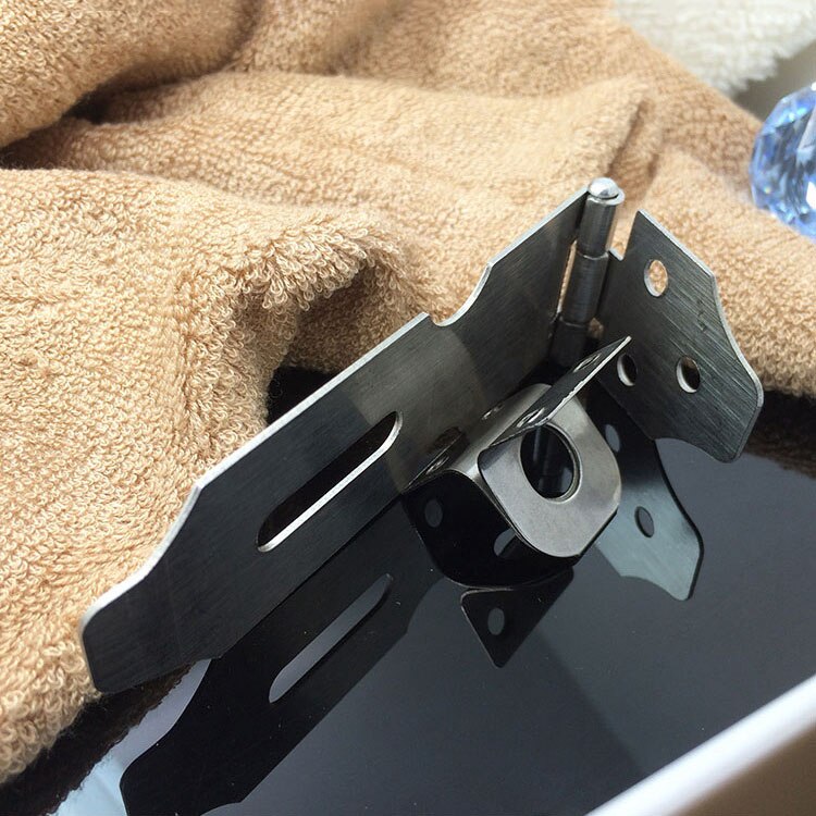 Stainless steel door latch can be added padlock cabinet door door door latch door nose old padlock buckle