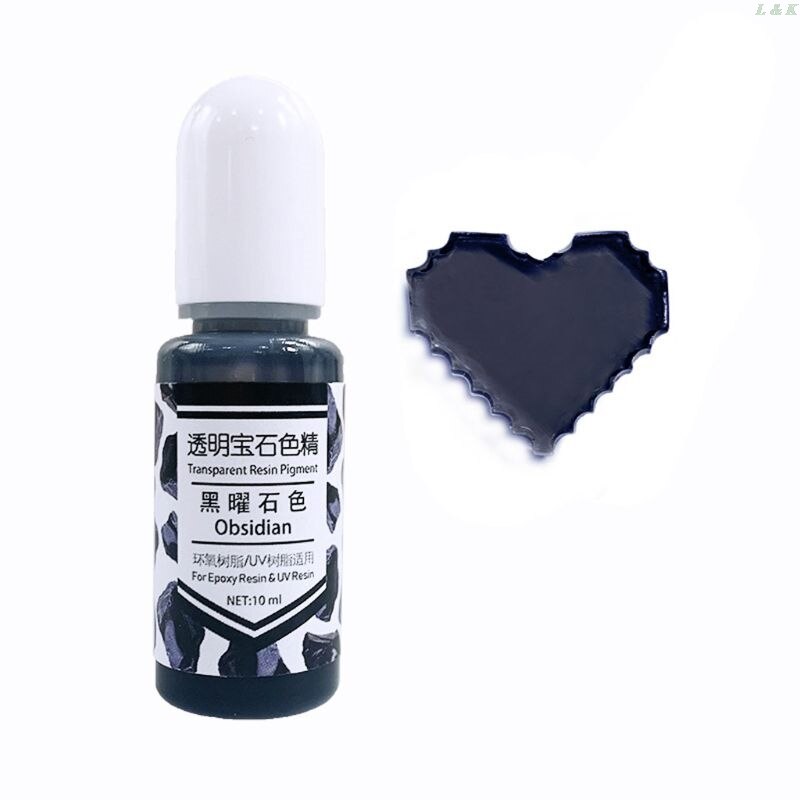 24 couleurs époxy UV résine gemme Pigment résine liquide colorant bricolage résine Art fabrication de bijoux: 1