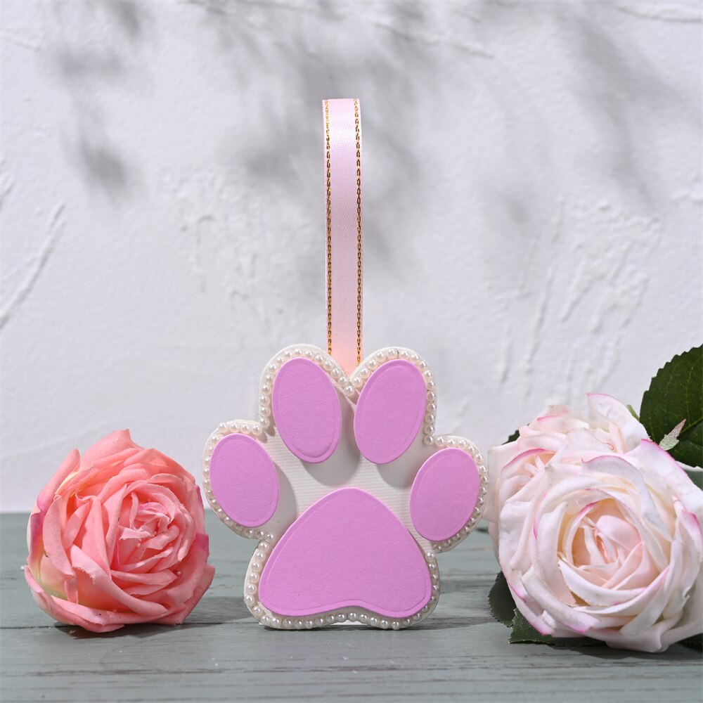 InLoveArts-plantillas de corte de Metal con huella de perro y gato, plantillas para álbum de recortes, bricolaje, tarjetas, decoración en relieve, ,