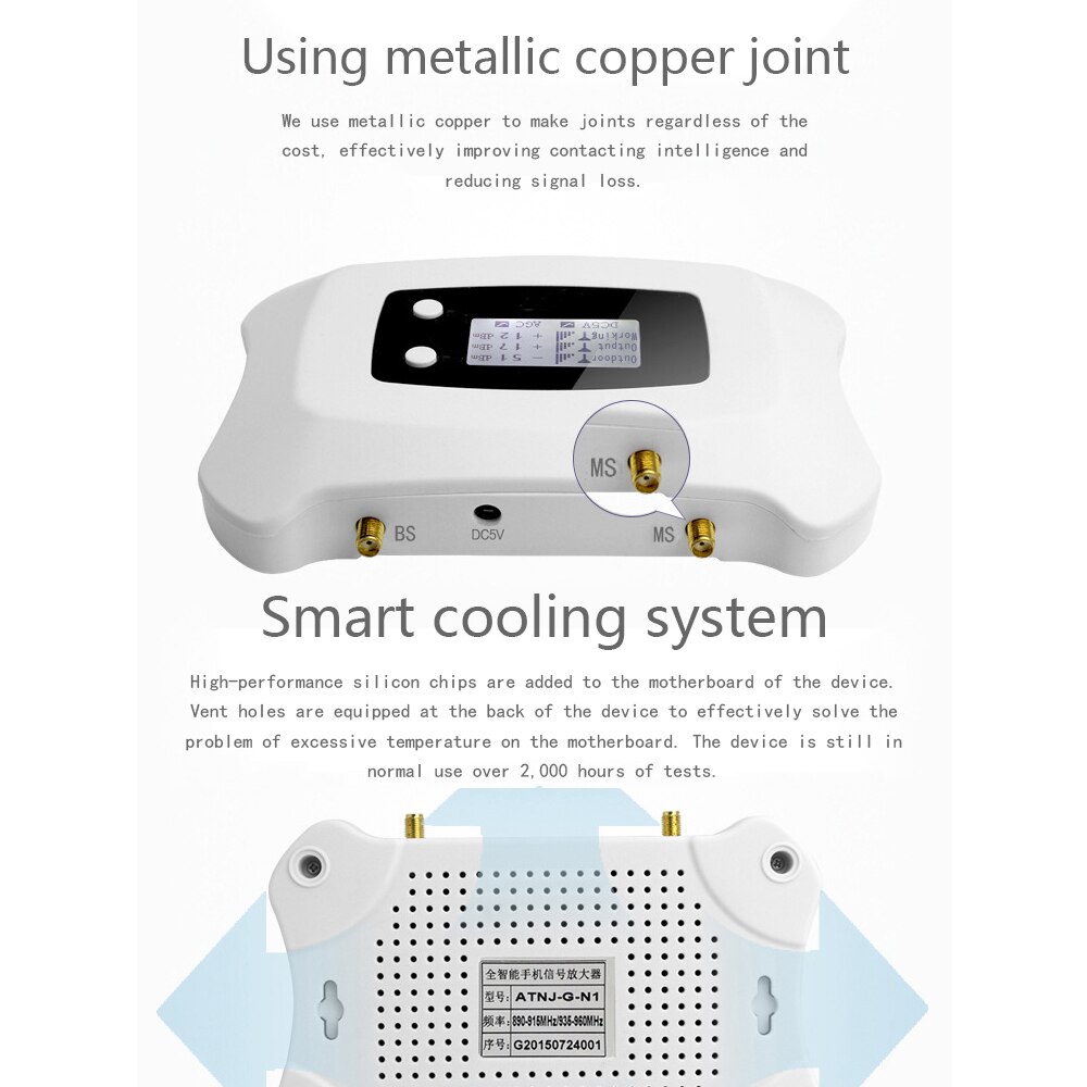Repeatnet AWS 4G Repeater LTE 1700Mhz Cellular Signal Repeater Booster 4G Network Smart Signal Amplifier LCD Display Full Set