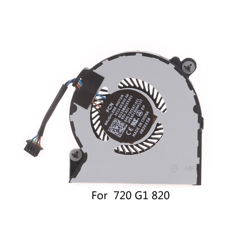 Wentylator chłodzący CPU dla HP Elitebook 720 820 G1 820 G2 DC5V 4-pinowy Laptop chłodzenie procesora CPU akcesoria komputerowe