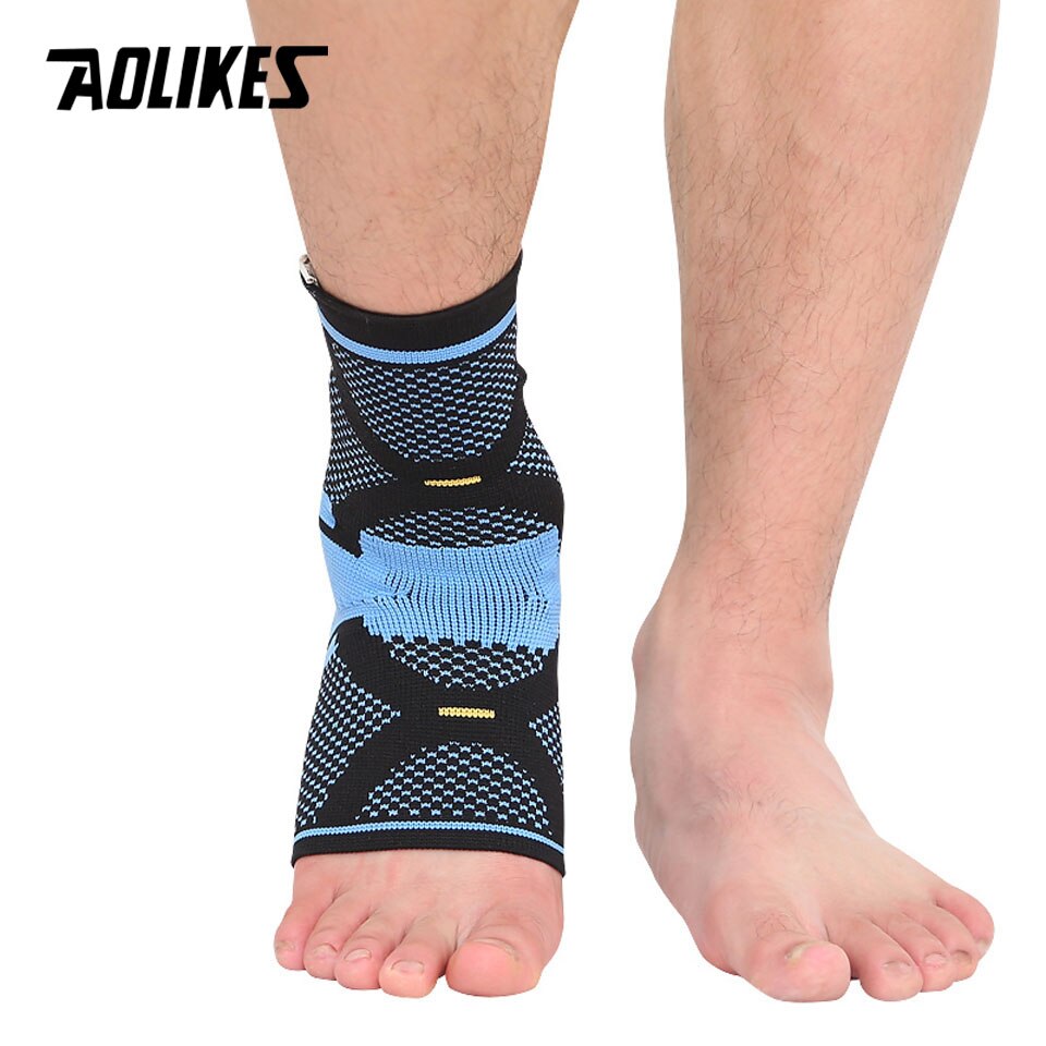 AOLIKES-tobilleras deportivas antiesguinces, 1 unidad, protección elástica para los tobillos, baloncesto, fútbol, bádminton