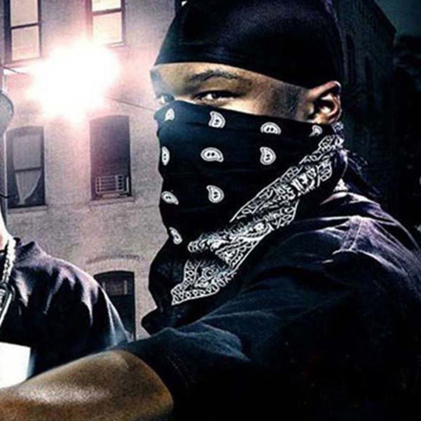 unisex Uomo Donna Bandana in cotone fascia per capelli cowboy Uomo motociclista sport Copricapo Polso Hairwrap Sciarpa avvolgente per la testa su un assolo lato Paisley