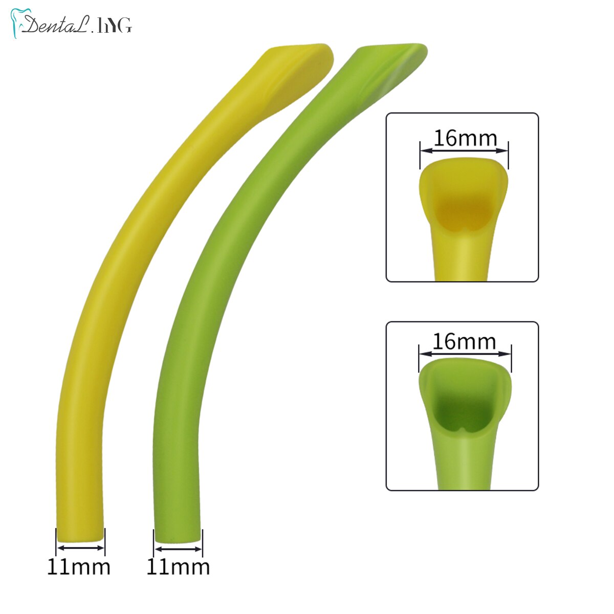 Embouts d&#39;aspiration dentaire forte Autoclavable, embouts d&#39;évacuation en bec de canard, Tube d&#39;aspiration de salive, matériel dentaire, 10 pièces