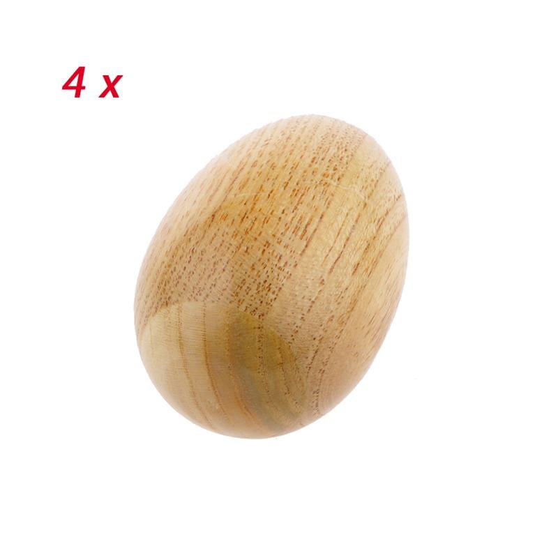 4 Stuks Houten Ei Maracas Shakers Muziek Percussie Speelgoed Voor Kids Kinderen