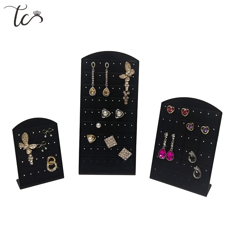 Support pour boucle d'oreilles support boucles d'oreilles présentoir en plastique boucle d'oreille organisateur bijoux support organisateur De Joyas pour 12/24/36 paires