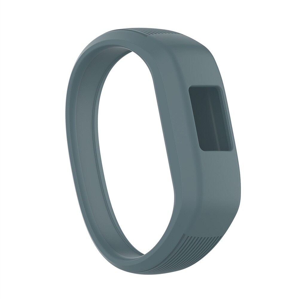 Miękki silikonowy zegarek zespół dzieci pasek na rękę bransoletka dla Garmin Vivofit JR 2/Vivofit 3 wymiana opaski na nadgarstek zespół: GRAY / L
