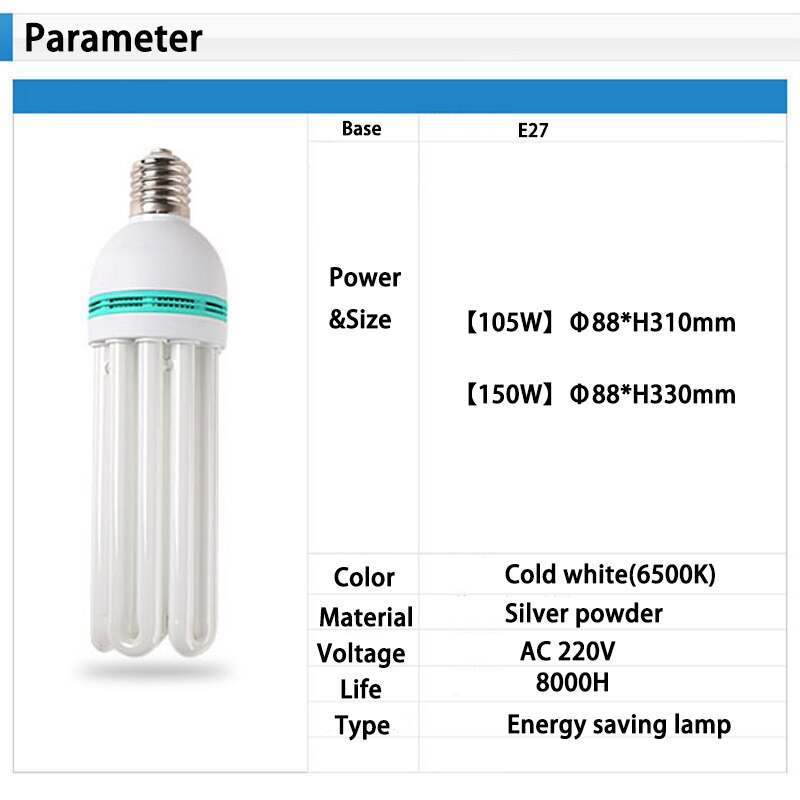 High Power Trichromatische Fosfor E27 220V-240V Gloeilamp 105W 150W Hoge Helderheid Lampada Led bombillas