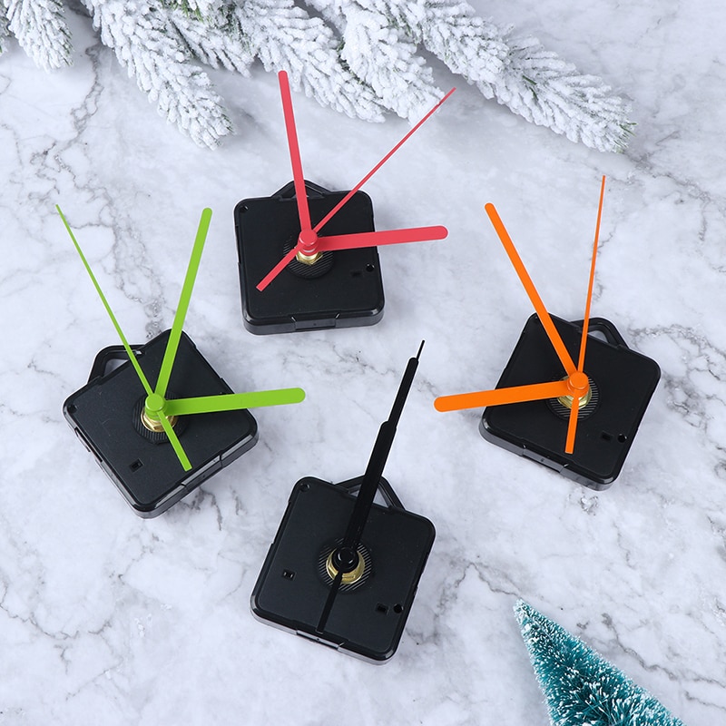 1 Set Stille Klok Kleurrijke Handen Quartz Wandklok Mechanisme Beweging Reparatie Vervangende Onderdelen Uurwerk Klok Onderdelen