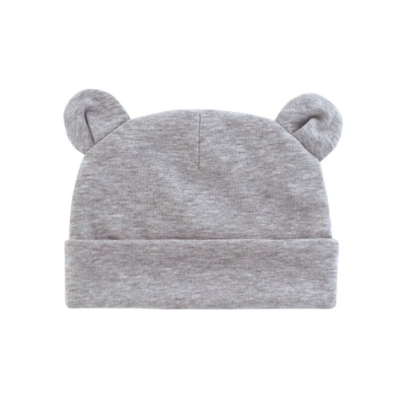 Hoeden Peuter Cap Voor Jongen Pasgeborenen Kinderkleding Kids Hoofddeksels Cap Meisje Leuke Beanie Cartoon Baby Pasgeboren Kleding Baby kleding: Gray