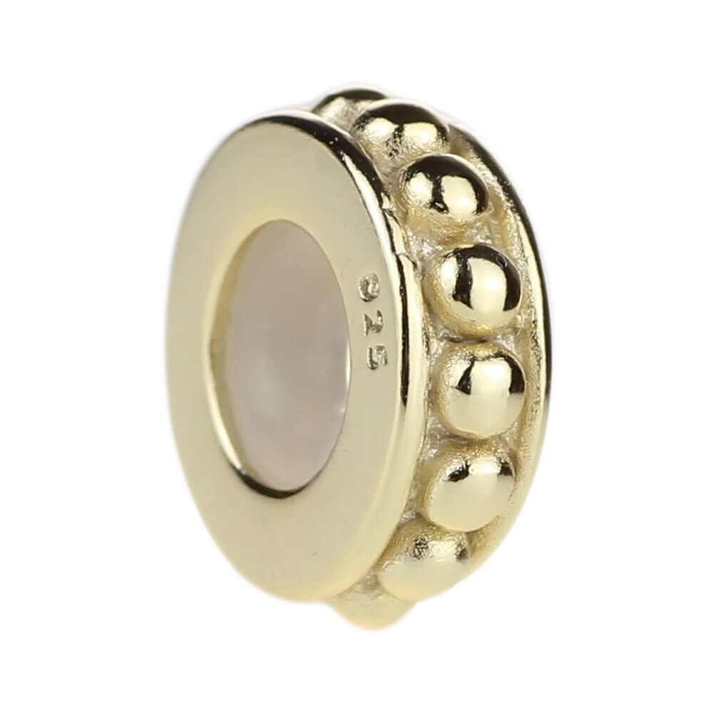 Authentieke 925 Sterling Zilveren Europese Stijl Spacers Stopper Bead Charm Fit Troll 3Mm Armband Sieraden