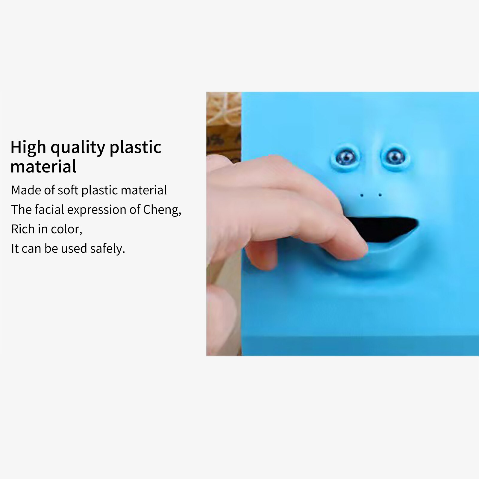 Kunststoff Gesicht Bank Menschliches Gesicht Clever Sensor Sparschwein Elektrische Münze Kann essen Geld Gesicht Sparschwein Speicher Münzen