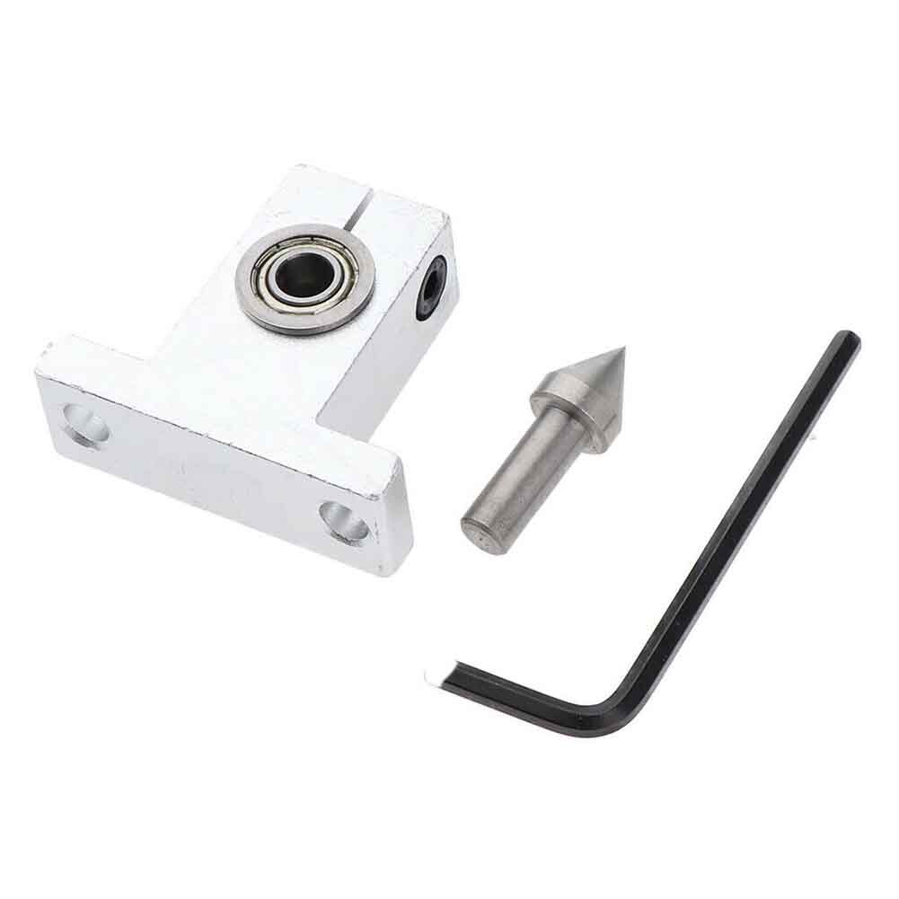 Lathe Tailstock CNC Alloy Accurate Woodworking High Speed Bearing Center Rotary Mini Accessories With Thimble Drill