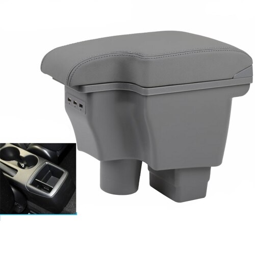 Pour Mazda 2 skyactiv version cx3 CX-3 accoudoir boîte centrale magasin contenu boîte avec USB cx 3 accoudoirs boîte cx3: Gray