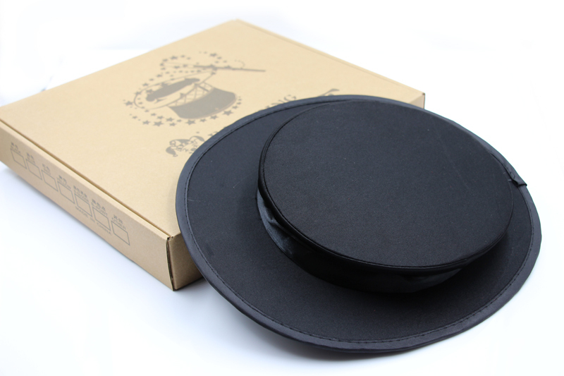 Vouwen top hat-zwart, Top hoed inklapbare drukveer goochelaar kap goocheltruc essentiële prop