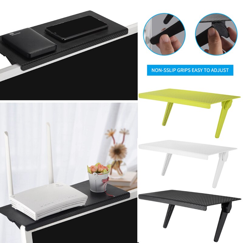 Multi-functional Storage Rack TV Computer LCD Display Screen Storage Bracket Screen Top Shelf Adjustable Shelf Storage Rack