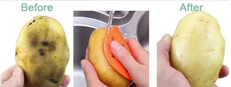 Helpful Clean Brushs Multi-function Fruit Vegetable Brush Easy Cleaning Wash Dish Tools Kitchen Accessories