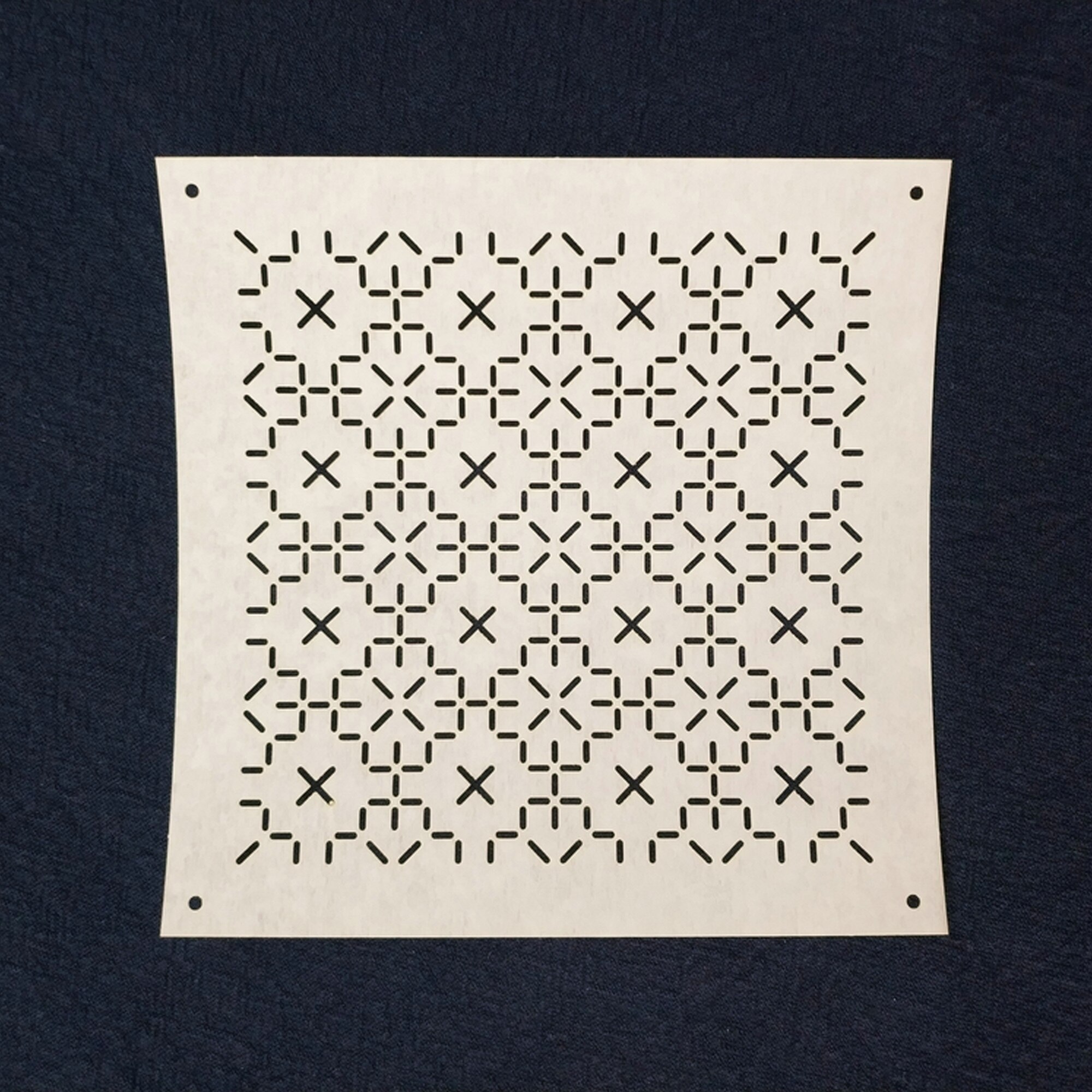 Sashiko Stencil,Sashiko Embroidery Pattern,Quilting Stencil,4" Diameter,9 Pattern Options: 9
