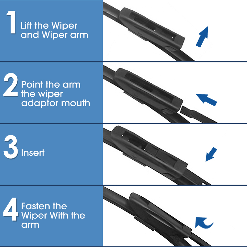 BSTWEP Wiper Blades for Peugeot 301 Built in Vigo of Spain Fit Bayonet Arms