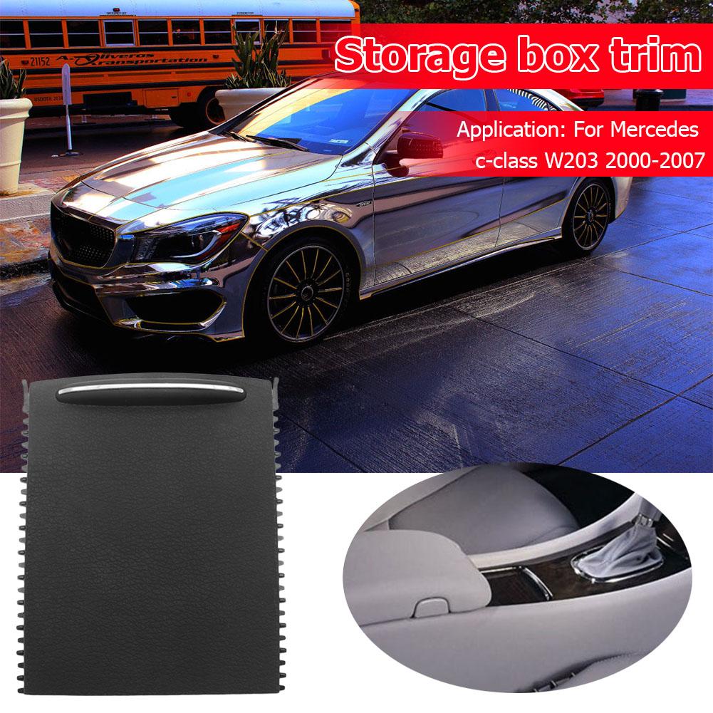 Console central do carro deslizante persianas suporte de copo de água do obturador rolo cego capa para mercedes-benz c-class w203 2000-2007