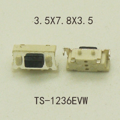50 Stuks Smt 2PIN Tactile Tact Push Button Micro Schakelaar Momentary 3X6X3.5MM Side Push