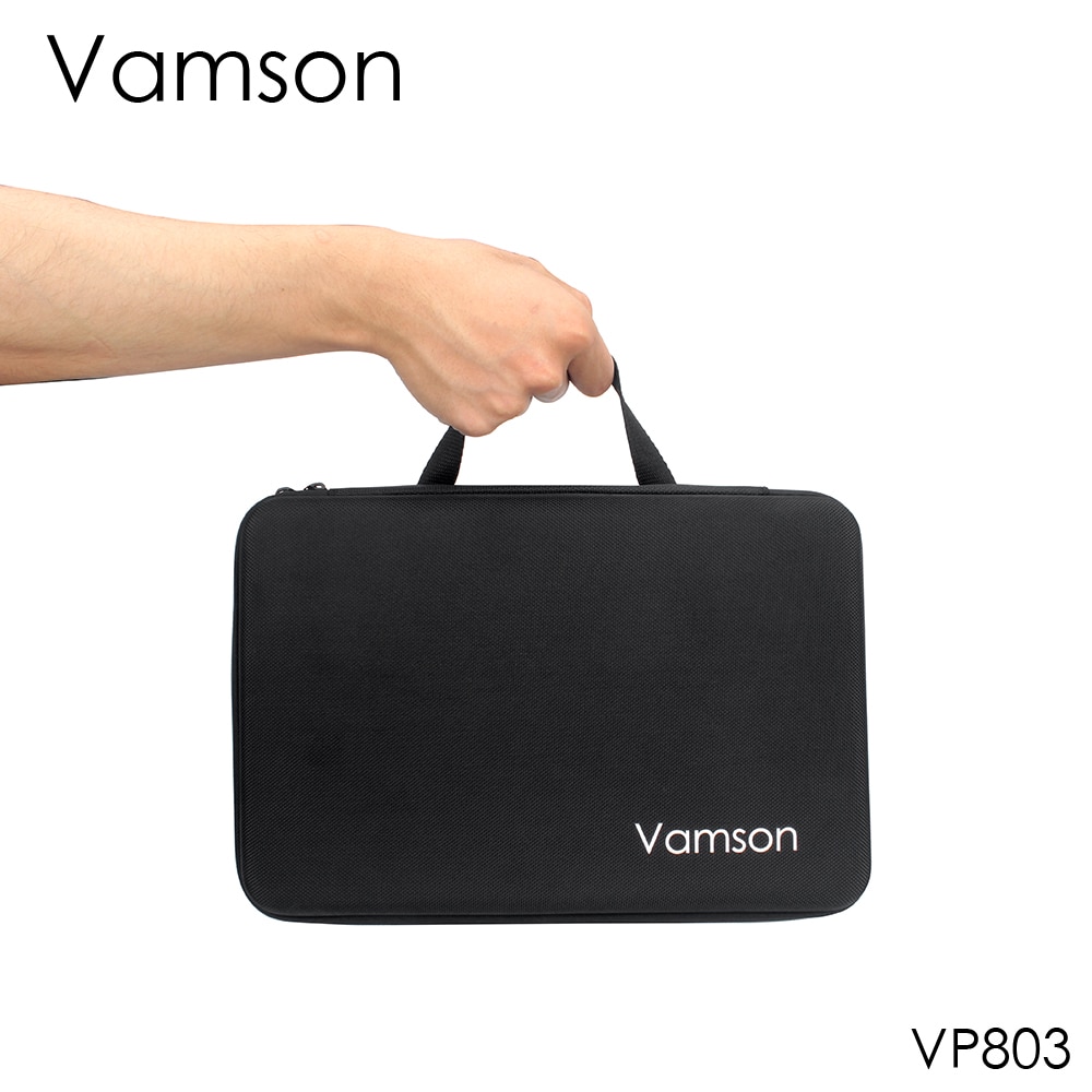 Vamson för go pro stor storlek actionkamera fodral för gopro hero 8 7 6 5 4 3 hero 4 session för eken för xiaomi  yi 4k box  vp803