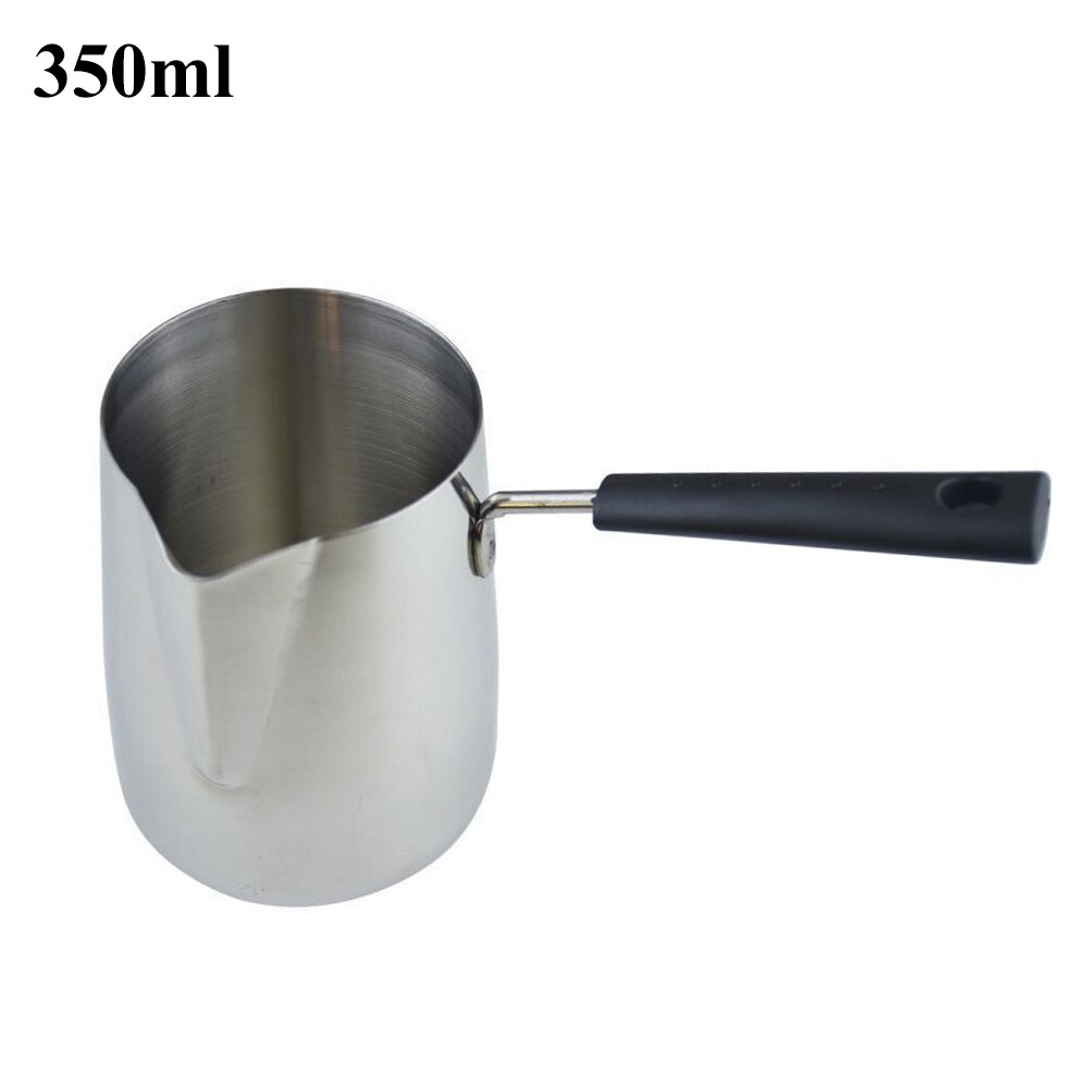 Long Handle Wax Melting Pot Stainless Steel Wax Melting Pot DIY Scented Candle Soap Chocolate Melting Pot Candle Making Tools: 350ml