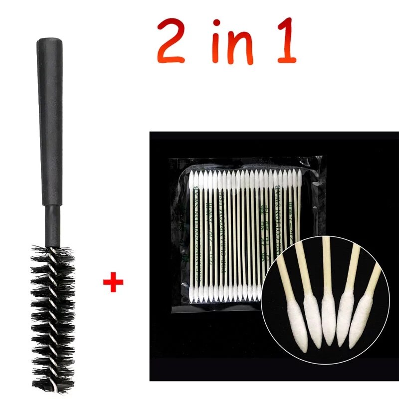 Voor Apple Airpods Schoonmaken Tool Wattenstaafje Oortelefoon Mobiele Telefoon Opladen Poort Borstel Katoen Wegwerp Cleaning Stick: Cotton and brush