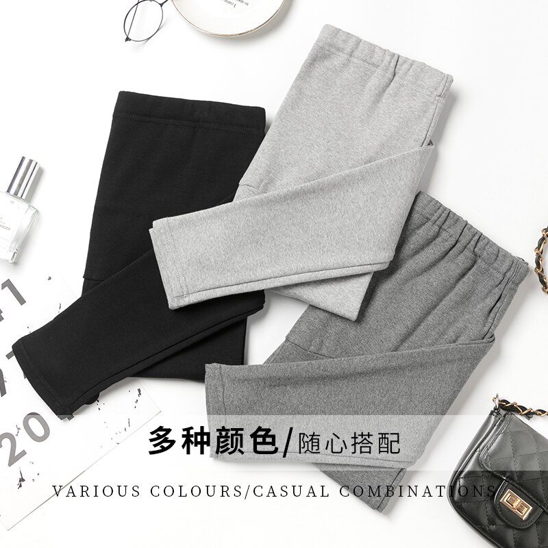 1708#  gravide bukser forår efterår stretch bomuld elastisk talje mave støtte bukser gravid leggings graviditets bukser