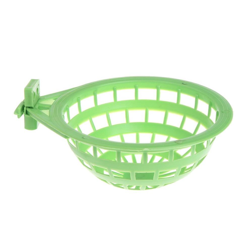 3 optional bird eggs Bird Nest Plastic Sealed Hanging Cage Eggs Hatching Tool Pan Finch Parrot Canary Premium: Green  