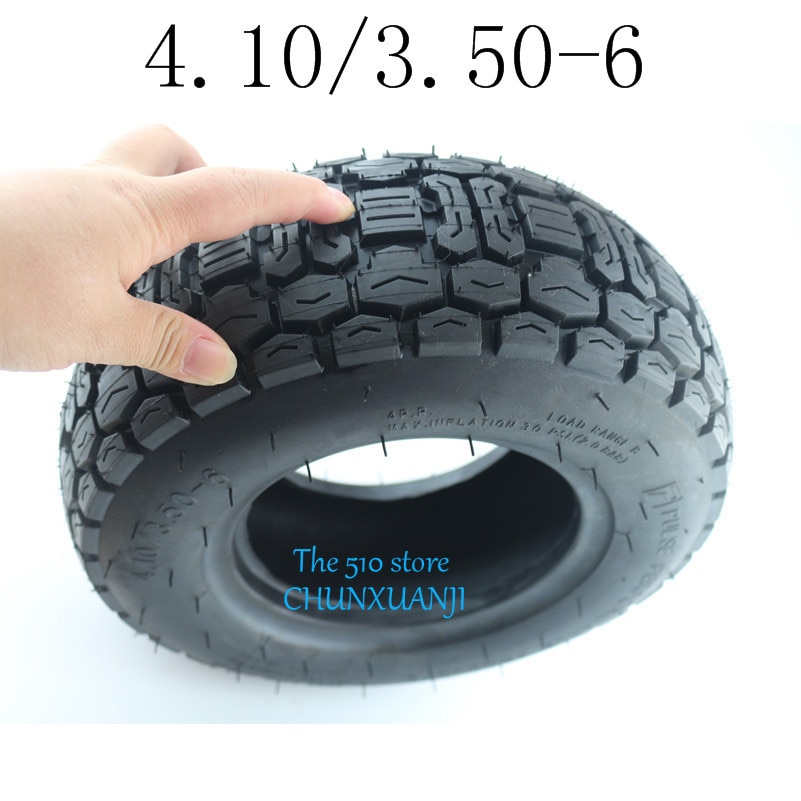 4.10/3.50-6 Scooter Banden 6 "Grasmaaier/Sneeuw & Modder Tyre 4.10/3.50-6 Scootmobiel Band Zonder Innerlijke Knol
