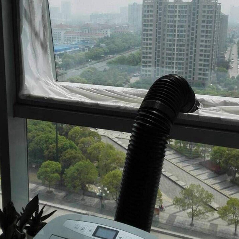 Universal Window Seal for Portable Air Conditioner and Tumble Dryer 300Cm, Air Lock Window Seal Flexible Cloth Window Seal for