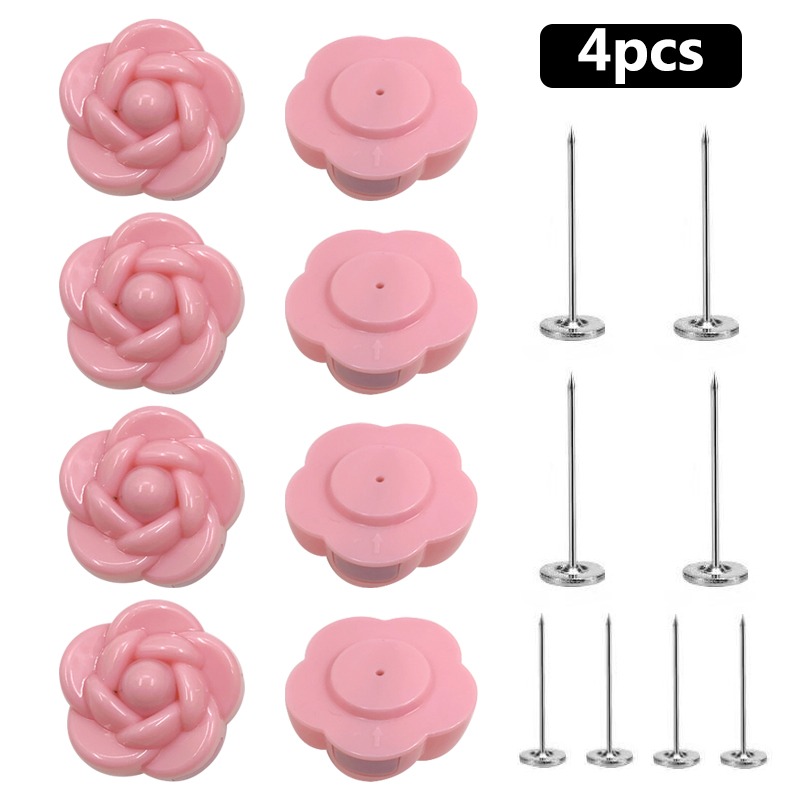 4/8 Stuks Panda Quilt Stand Antislip Nordic Clips Voor Laken Deken Clip Wasknijpers Covers sluiting Clip Houder: 4pcs pink rose