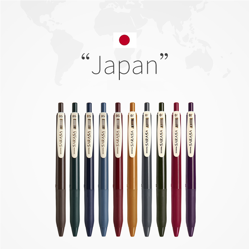 Japansk zebra zebra  jj15 retro gelpennor sarasa press färgneutral penna vintage kulspetspenna canetas för skolans kontorsmaterial
