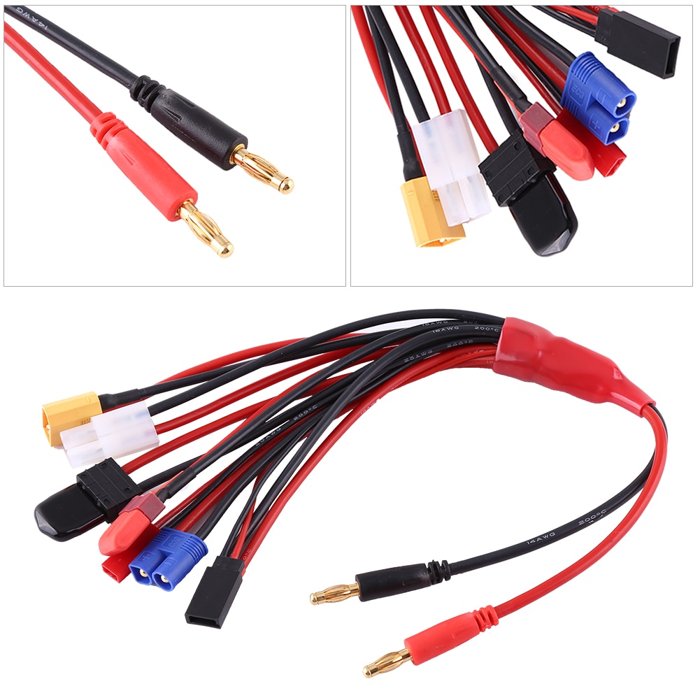 8in1 Lipo Battery Multi Charging Plug Convert Cable Line Multifunctional Convert Charger Cables For IMAX B6 Chargers