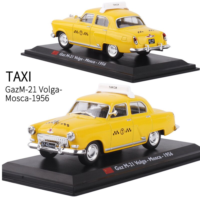 Squisito originale 1:43 modello in lega di taxi, 16 paese simulazione die-cast in metallo modelli di auto, dono di raccolta ornamenti, libera la nave: Mosca Taxi (1956)