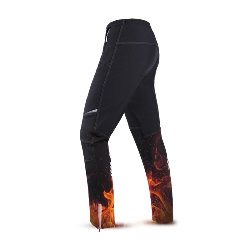 Mens Thermische Fleece Winter Fietsen Broek Mannelijke Warme Lange Fiets Broek Fiets Mtb Winddicht Sport Broek Fietsen Kleding D0259