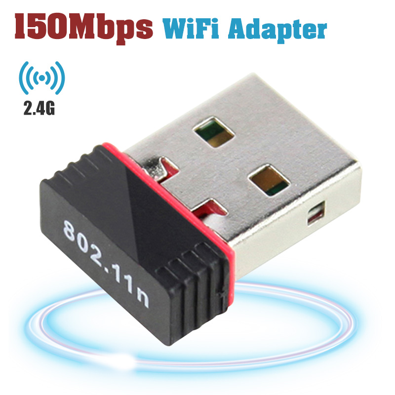 Usb wifi adaptateur ethernet lan sans fil 802.11n ordinateur portable bureau dongle carte antenne adaptador 2.4g wi-fi récepteur wi-fi mini: mini wifi dongle