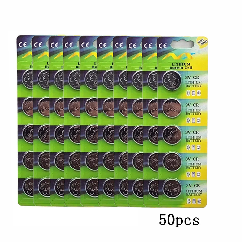 1-60 pz. Batterie CR2032 al litio da 3V a bottone per telecomando auto, orologio, bilancia, scheda madre computer: Rosso