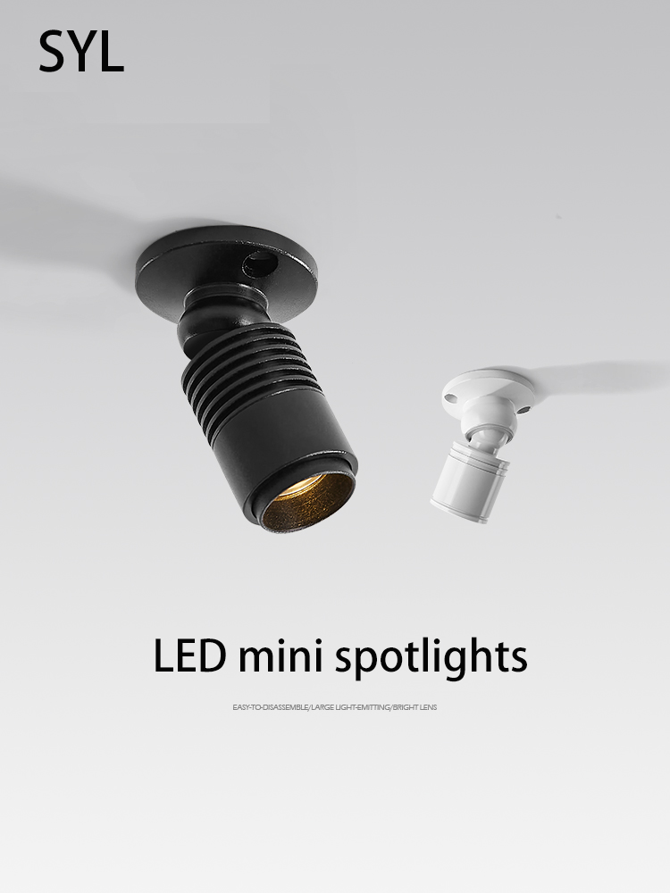 Led Mini Spots Opbouw Spot Light Kleine Stralingshoek 7 Graden 15 Graden Foco Kast Verstelbare Sfeer Lamp