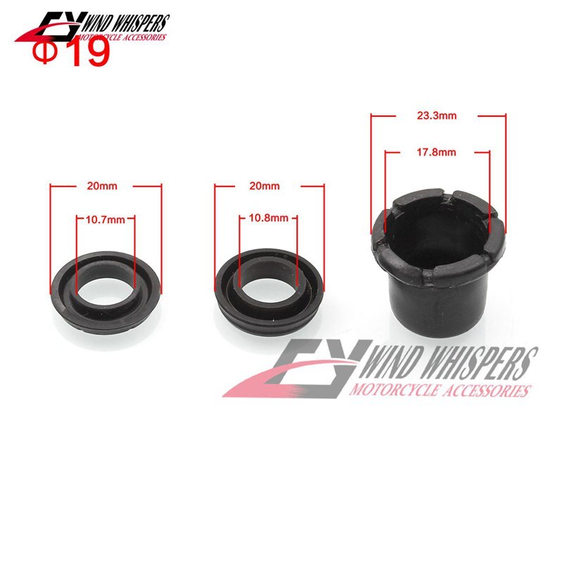 Motorfiets universele Koppeling en rem master cilinder oliekeerringen ring Seals rubber diameter: 12.7mm 14mm 15.87mm 19mm: diameter 19mm