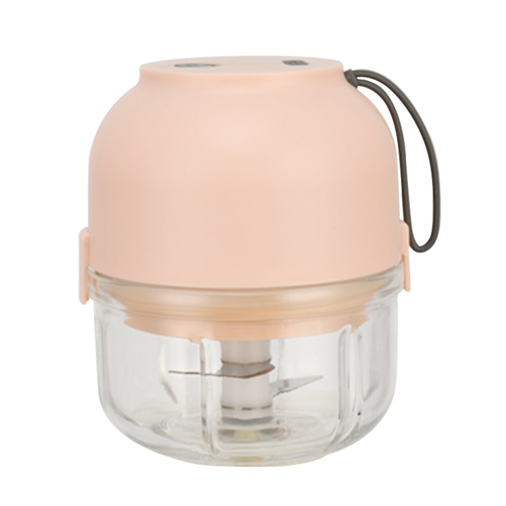 Mini Wireless Electric Meat Grinder Food Chopper Mini Stainless Kitchen Chopper Meat Grinder Shredder Kitchen Gadgets: Pink