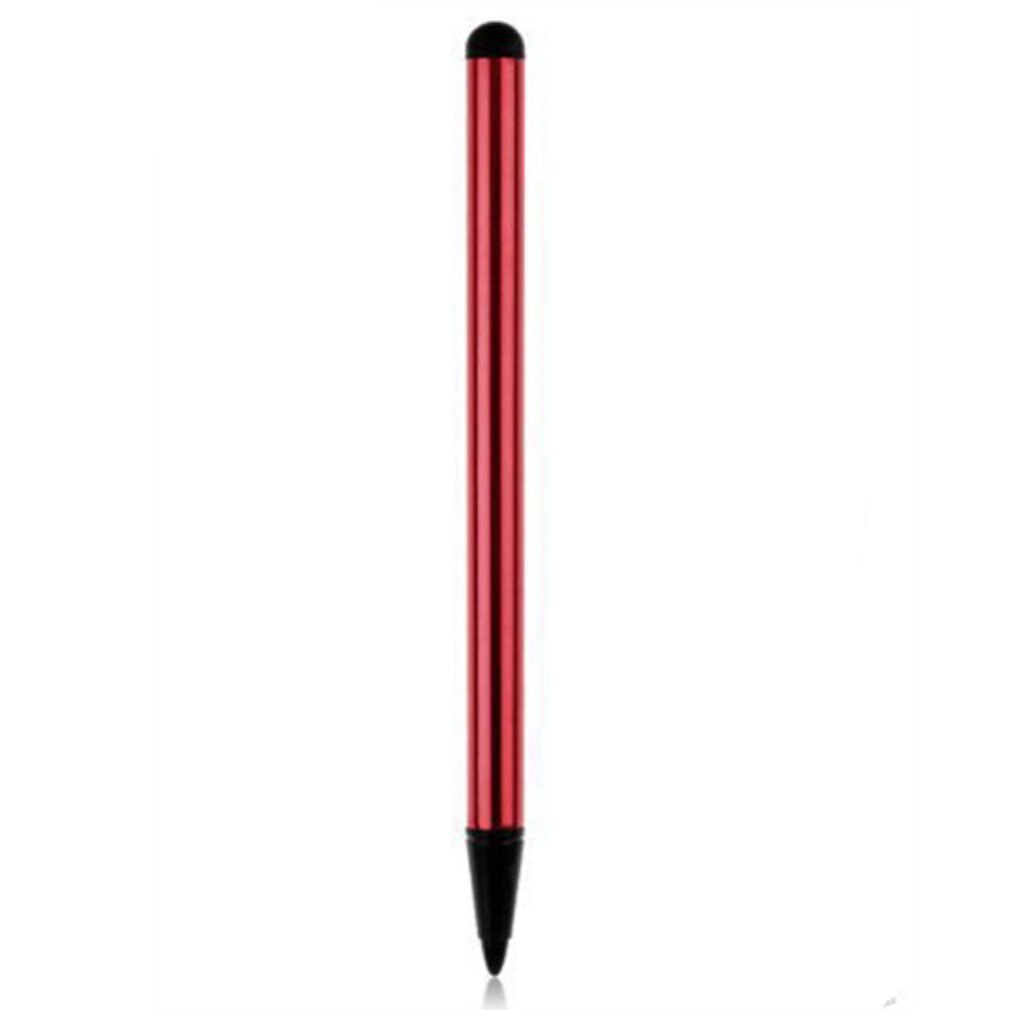 2 in 1 Capacitive Resistive Pen Touch Screen Stylus Pencil for Tablet iPad Cell Phone PC Capacitive Dual-Purpose Stylus Pen: red