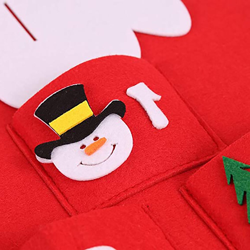 Vilt Advent Kalender Stof Kerst Opknoping Hanger Kerstman Ornamenten Vullen 24 Invulbare Diy Advent Kalender Home Xmas Decor