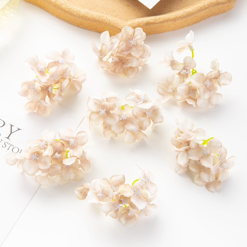 10Pcs Artificial Flowers Wedding Centerpieces for Tables Outdoor Garden Home Decoration Party Christmas Scrapbook Silk Hydrangea