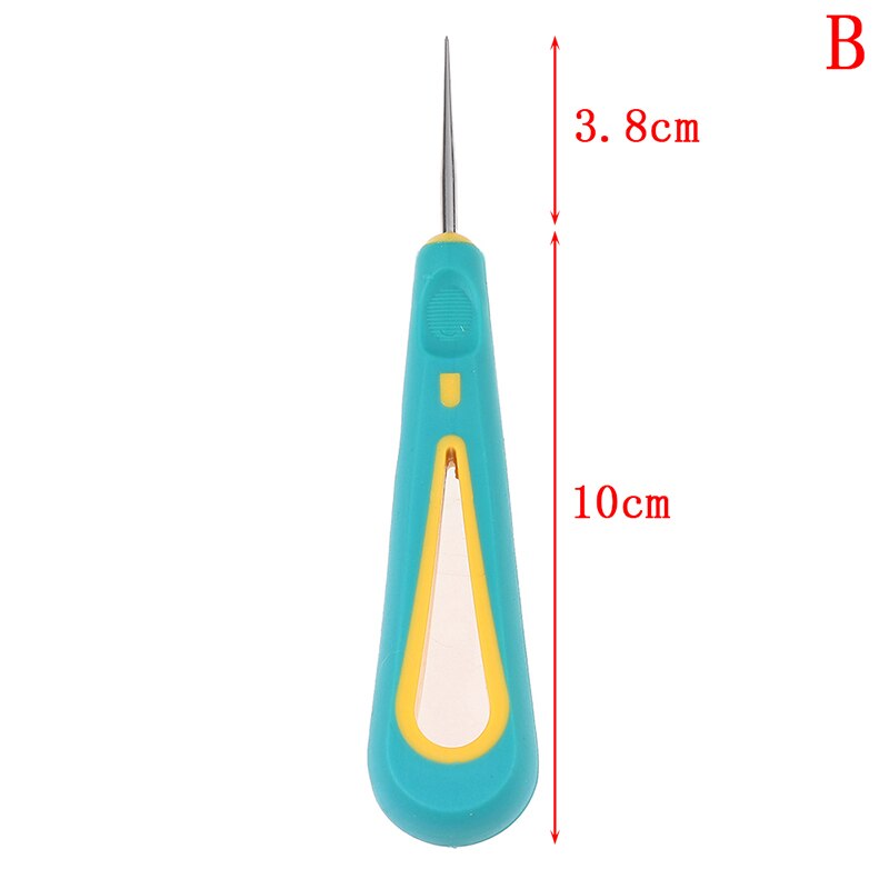 Detachable Repair Leather Shoe Sewing Cobbler Tool Craft Straight Curved and Hole Hook Needle Bodkin Bradawl Piercer Stab Awl: B