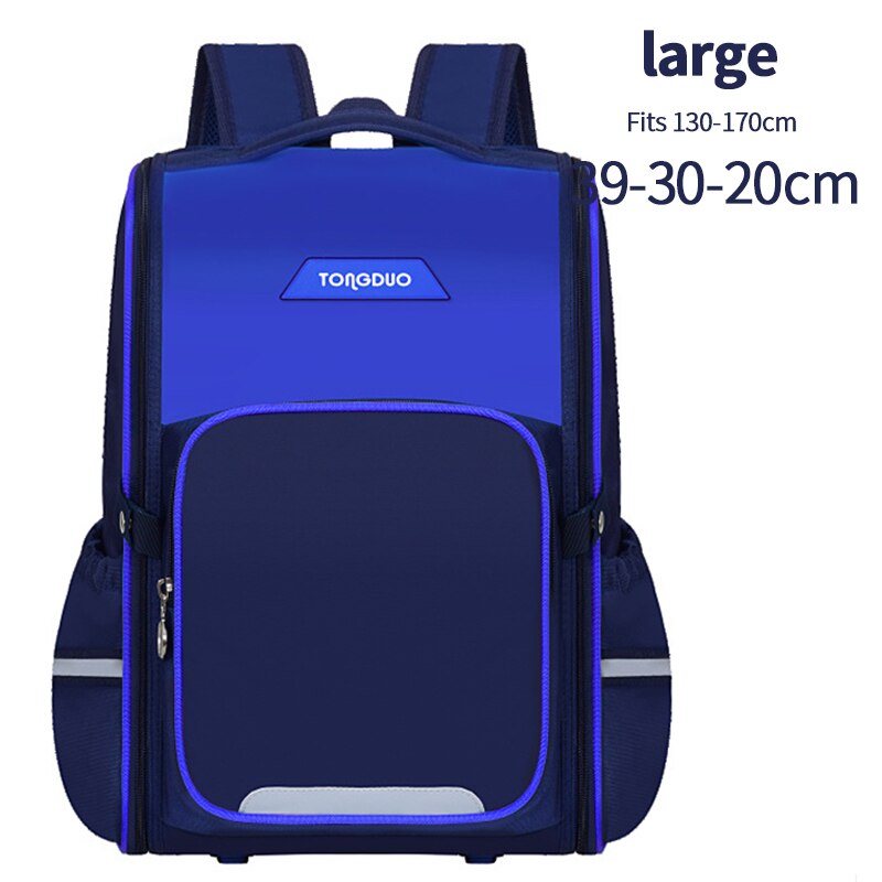 OYIXINGER Fashion Student Bag 2 Size zaino per ragazzo e ragazza adolescenti zaino leggero per bambini di grande capacità resistente all&#39;usura: Large Dark Blue